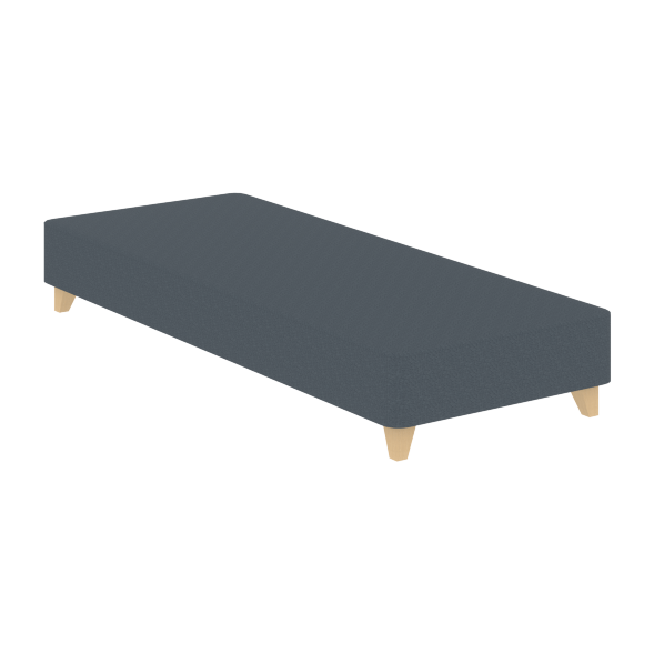 Кровать Бокс спринг со светлыми опорами BSL 820 серый 2000х800х200 MUAR в Верхней Салде 