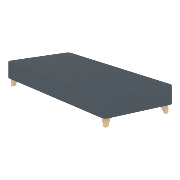 Кровать Бокс спринг со светлыми опорами BSL 920 серый 2000х900х200 MUAR в Верхней Салде 