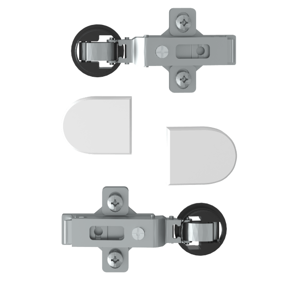 Комплект петель с заглушками для стеклянных дверей ESH-2 EDIS в Верхней Салде 