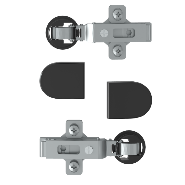 Комплект петель с заглушками для стеклянных дверей ESH-2 EDIS в Верхней Салде 