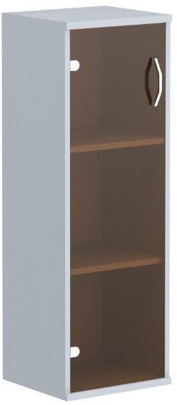 Шкаф колонка со стеклянной дверью СУ-2.4 Металлик 406*365*1200