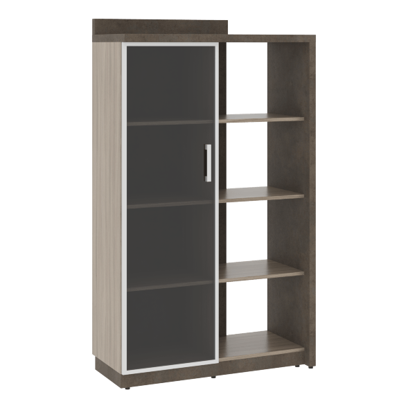 Шкаф СФ-534181 Бетон чикаго тем F187 ST9/Дрифтвуд H3090/Графит\Черный 1037х454,5х1770 WOOD&amp;amp;STONE в Верхней Салде 