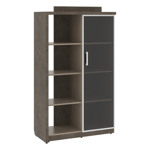 Шкаф СФ-534182 Бетон чикаго тем F187 ST9/Дрифтвуд H3090 ST22 1037х454,5х1770 WOOD&amp;amp;STONE в Верхней Салде 