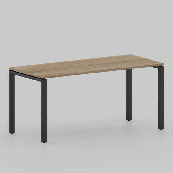 Стол Лофт 1600х600 на П-образных опорах, черный