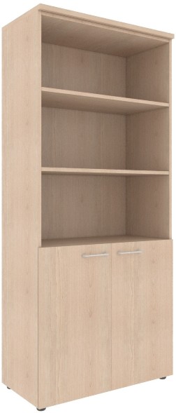 Шкаф с 1 комплектом глухих малых дверей и топом XHC 85.5 Бук Тиара 856х432х1955 XTEN