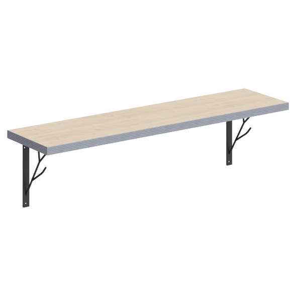 Полка с полкодержателями SH1-TREE 830х210х222 COFFEE в Верхней Салде 