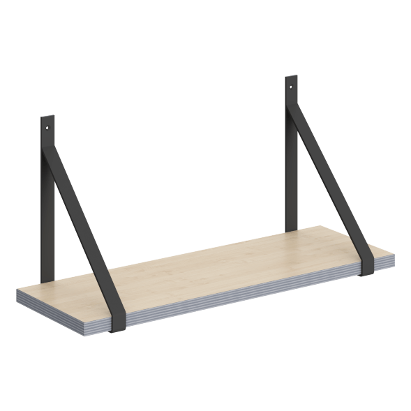 Полка с полкодержателями SH2-GINO 630х210х300 COFFEE в Верхней Салде 