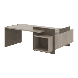 Стол СФ-531211 Дрифтвуд /Бетон чикаго темно-серый 2000х1798х840 WOOD&amp;amp;STONE