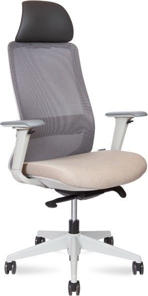 Кресло руководителя Norden Como серый пластик