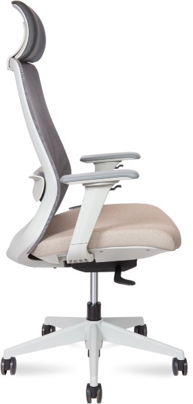 Кресло руководителя Norden Como серый пластик