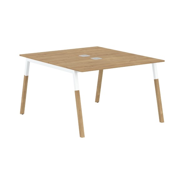 Стол FWST 1113 Белый премиум/Белый-Бук 1180х1370х733 FORTA