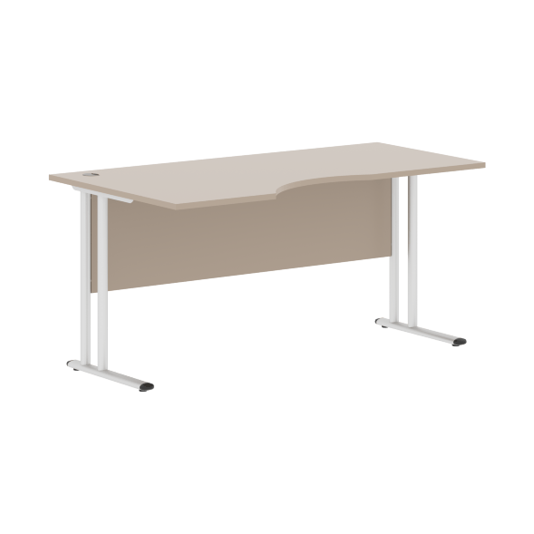 Стол эргономичный СА-1M(L) Клен*/серебро 1600х900х755 IMAGO-M в Верхней Салде 