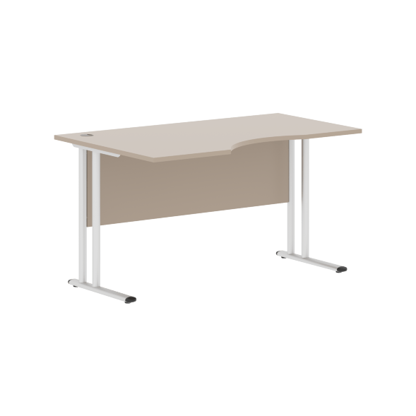 Стол эргономичный СА-2M(L) Клен*/серебро 1400х900х755 IMAGO-M в Верхней Салде 