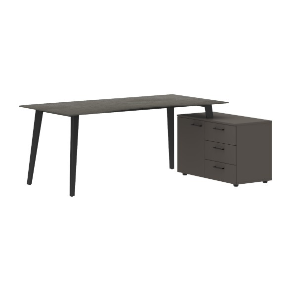 Стол руководителя с тумбой JCT 1813(R) 1800х1300х750 JAY в Верхней Салде 