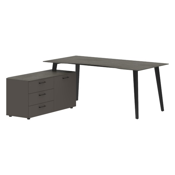 Стол руководителя с тумбой JCT 1818(L) 1800х1800х750 JAY в Верхней Салде 