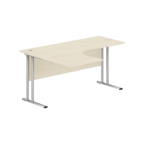 Стол эргономичный СА-4M(L) Клен*/серебро 1600х1200х755 IMAGO-M в Верхней Салде 