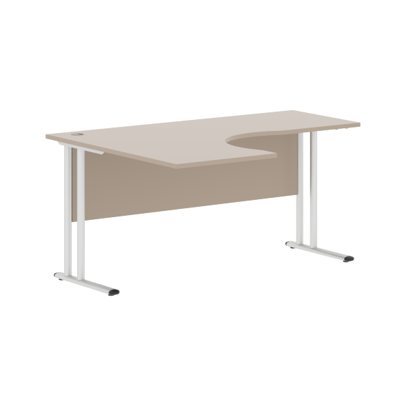 Стол эргономичный СА-4M(L) Клен*/серебро 1600х1200х755 IMAGO-M в Верхней Салде 