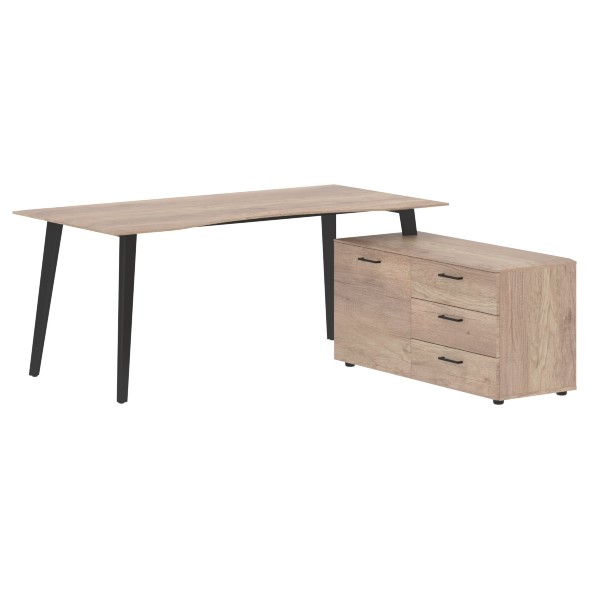 Стол руководителя с тумбой JCT 1818(R) 1800х1800х750 JAY в Верхней Салде 