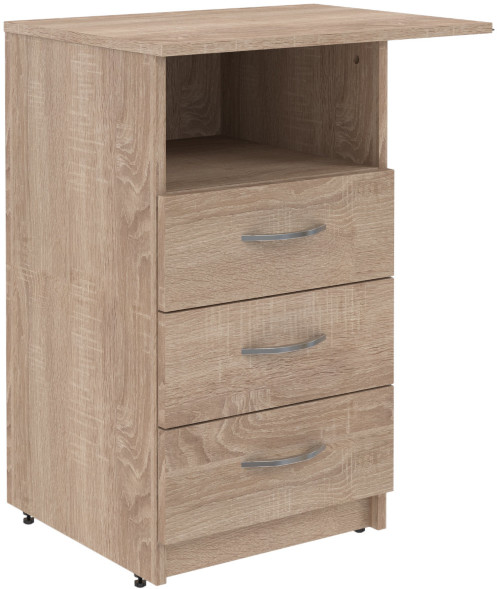 Тумба приставная SC-3D.2A Дуб Сонома светлый 600х450х760 SIMPLE