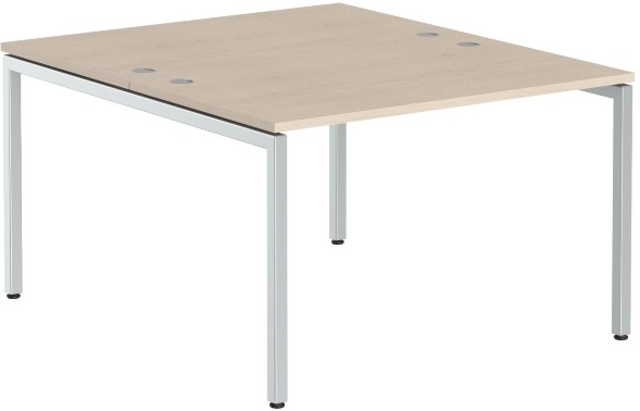 Стол 2-х местный XWST 1214 Бук Тиара/Алюминий 1200х1400х750