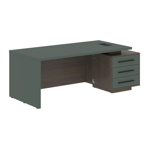 Стол руководителя с тумбой VCT 2090(R) 2000х900х750 VELION