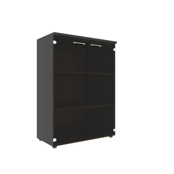 Шкаф со стеклянными дверьми и топом XMC 85.2 Легно темный 856х432х1190 XTEN в Верхней Салде 